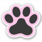 Druckaufkleber in Farbe oder Rosa und Schwarz Aufkleber (Vorderseite)