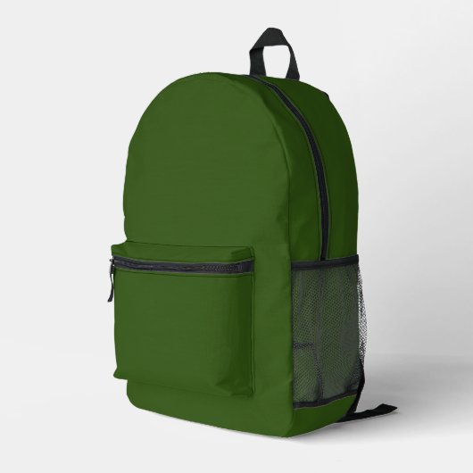 Druckausschnitt Beutel Beutel Grün Bedruckter Rucksack (Rückseitige Ecke Rechts)