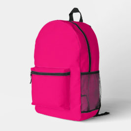 Druckausschnitt Nähtasche Hot Pink Fuschia Bedruckter Rucksack