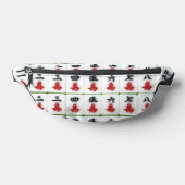 Druckausschnitt Nähtasche Mahjong Bauchtasche (Ablage )