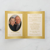 DRUCKband 75. Hochzeitstag-Einladung Einladung (Innenseite)