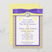 DRUCKband erste heilige Kommunions-Einladung Einladung (Vorne/Hinten)