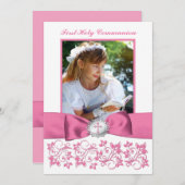 DRUCKband heilige Kommunions-Foto danken Ihnen Dankeskarte (Vorne/Hinten)