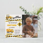 Druckbare Bauweise Einladungen zum Geburtstag (Stehend Vorderseite)