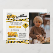 Druckbare Bauweise Einladungen zum Geburtstag (Vorne/Hinten)