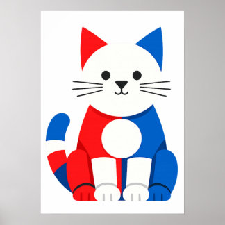 Druckbare digitale Download von Piet Katze Poster