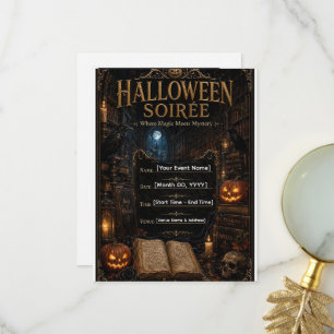 Druckbare Halloween-Veranstaltungskarte Dankeskarte