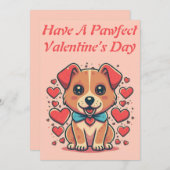 Druckbare, individuell anpassbare Retro-Valentinst Feiertagskarte (Vorne/Hinten)