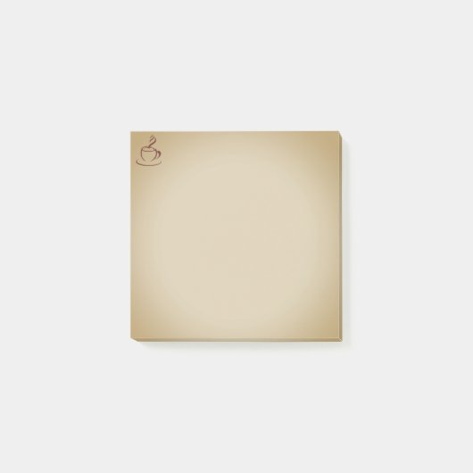 Druckbare Kaffee-Notizzettel | Cozy Minimal Memo Post-it Klebezettel (Vorderseite)