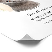 druckbare Katzenhochzeitschrift Drinks Bar signier Poster (Ecke)