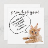 druckbare lustige Glückwunsch-Karte Einladung (Vorne/Hinten)