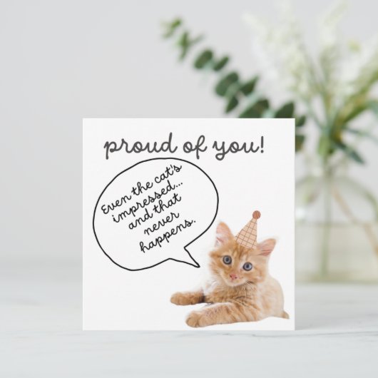 druckbare lustige Glückwunsch-Karte Einladung (Stehend Vorderseite)