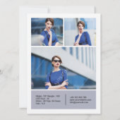 Druckbare MOdeling-Comp-Karte Einladung (Rückseite)