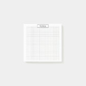 Druckbare Raster-Notizzettel | Minimales Millimete Post-it Klebezettel (Vorderseite)