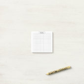 Druckbare Raster-Notizzettel | Minimales Millimete Post-it Klebezettel (Auf Schreibtisch)