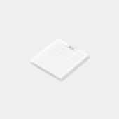 Druckbare Raster-Notizzettel | Minimales Millimete Post-it Klebezettel (angewinkelt)
