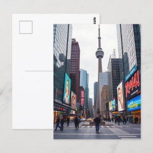 Druckbare Toronto Kanada Reise Kunst Vintage Postkarte