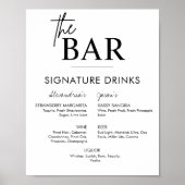 druckbare Unterschrift für das Signature Drinks Ba Poster (Vorne)