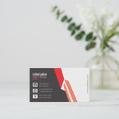 druckbare Visitenkartengestaltung Visitenkarte (Stehend Vorderseite)