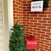 Druckbarer Weihnachtslieferführer Vielen Dank, das Poster