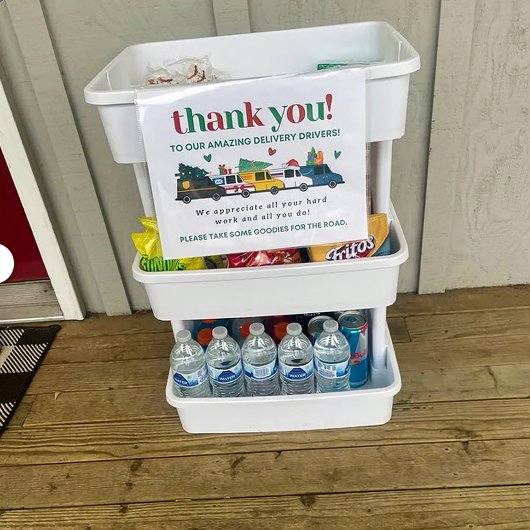 Druckbarer Weihnachtslieferführer Vielen Dank, das Poster