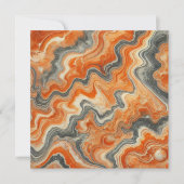 Druckbares Autumnal Marble Pumpkin Speckbuch Einladung (Vorderseite)
