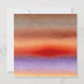 Druckbares Autumnal Watercolor Sunset Scrapbook Einladung (Vorderseite)