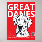 Druckbares Great Dane Poster – Ästhetischer Great  (Vorne)