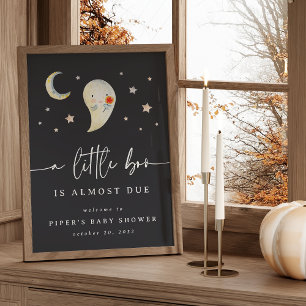 Druckbares Halloween-Baby-Shower-Willkommensschild Poster