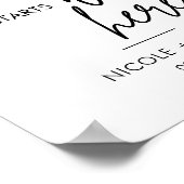 Druckbares Party beginnt hier Begrüßungszeichen Poster (Ecke)