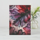 Druckbares Vampire Blutes Halloween Alkohol Tinte Einladung (Stehend Vorderseite)