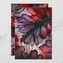 Druckbares Vampire Blutes Halloween Alkohol Tinte Einladung