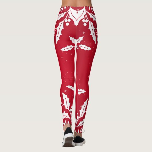 DRUCKBAUMUSTER ROTE Leggings (Rückseite)