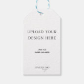 DRUCKBESTELLUNG - 2 x 3,5" Gastgeschenk Hochzeit T Geschenkanhänger (Vorderseite)