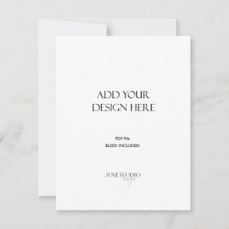 DRUCKBESTELLUNG _4.25x5.5"-Portraitkarte Einladung