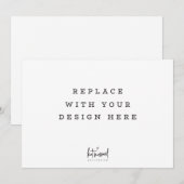 DRUCKBESTELLUNG 7 x 5 Zoll horizontale Landschafts Einladung (Vorne/Hinten)