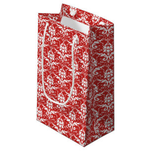 Druckbeutel für Red & White Damask Kleine Geschenktüte