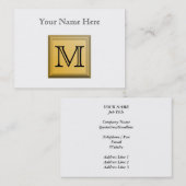 Druckbild eines benutzerdefinierten Monogrammdesig Visitenkarte (Vorne/Hinten)