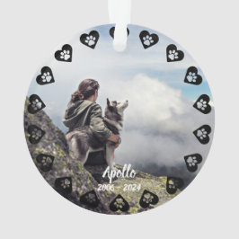 Druckbilder von Lieben - Memorial für benutzerdefi Ornament