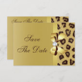 Druckbogen, Diamant und Leopard Save the Date druc (Vorne/Hinten)
