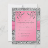 DRUCKBONPink, Zinnherz-RSVP-Karte RSVP Karte (Rückseite)