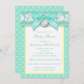 DRUCKBOW Floral Lace Baby Dusche einladen Einladung (Vorne/Hinten)