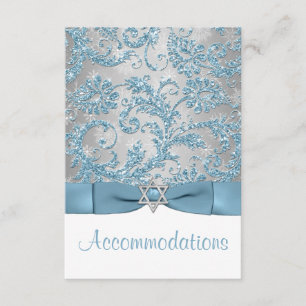 DRUCKBW - Winter Wonderland Bat Mitzvah Beilage Begleitkarte