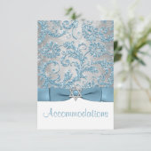 DRUCKBW - Winter Wonderland Bat Mitzvah Beilage Begleitkarte (Stehend Vorderseite)