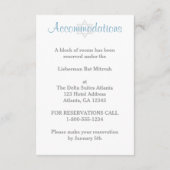 DRUCKBW - Winter Wonderland Bat Mitzvah Beilage Begleitkarte (Rückseite)