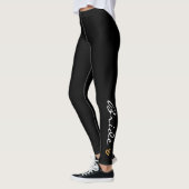 Druckdas herz-Leggings der Braut Gold. Leggings (Links)