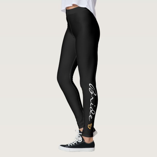 Druckdas herz-Leggings der Braut Gold. Leggings (Links)