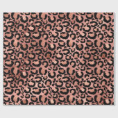 Druckdekoute für Rosa und Schwarz-Leopard Geschenkpapier (Flach)