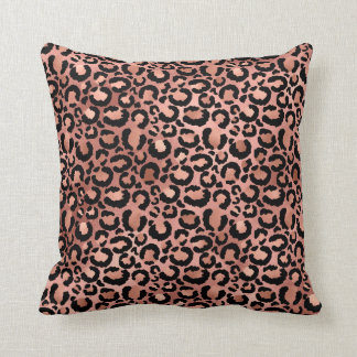 Druckdekoute für Rosa und Schwarz-Leopard Kissen