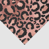 Druckdekoute für Rosa und Schwarz-Leopard Seidenpapier (Detail)